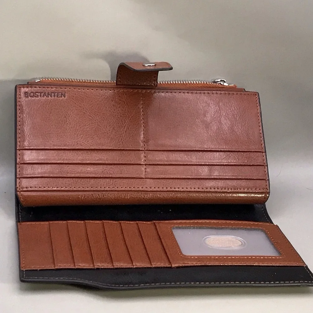 Bostanten Black And Brown Wallet‎